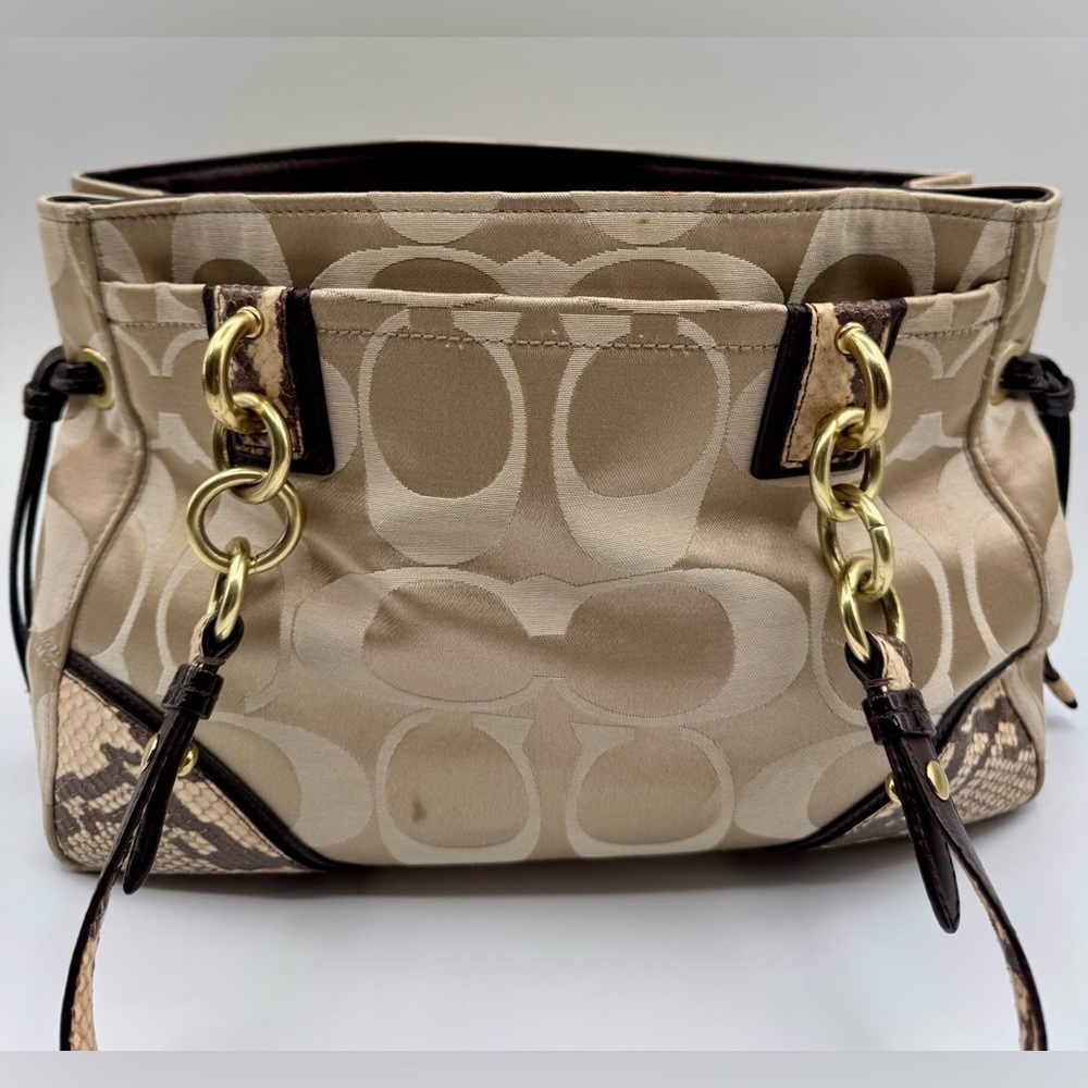 Coach Colette Signature Satchel / Carryall | Very Good Condition - Picture 4 of 13